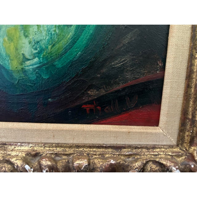 American Vintage Oil on Canvas by VictorTHALL (1902-1983) For Sale - Image 3 of 6