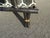 Vintage Chinoiserie Asian Black Lounge Chair With Brass For Sale - Image 10 of 12