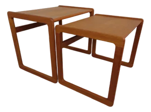 Danish Teak Nesting Tables from Korup Stolefabrik, 1960s, Set of 2