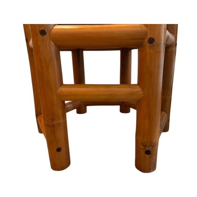 Mid Century Brutalist-Inspired Bamboo Armchair (Sold as Pairs) For Sale - Image 11 of 18