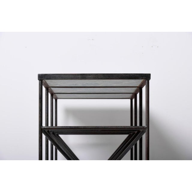 Italian Steel & Marble Sideboard or Shelf by Giovanni Ferrabini, 1950s For Sale - Image 14 of 16