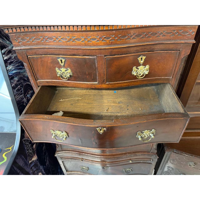 Vintage Mahogany Chest on Chest, 1920s For Sale - Image 12 of 15