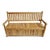 Classic outdoor teak wood bench with arms and slatted back. Seat lifts up to reveal spacious trunk storage area. Each may...