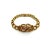 14K Gold Etruscan Revival Lover’s Knot Bracelet with Garnets and Pearls For Sale In Los Angeles - Image 6 of 6