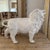 Signed White Glazed Pottery Lion Sculpture For Sale - Image 10 of 10