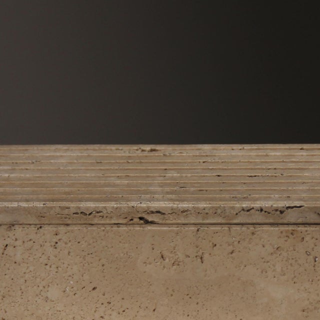 Ribbed Trinket Box in Travertine, Italy, 1970s For Sale - Image 4 of 11