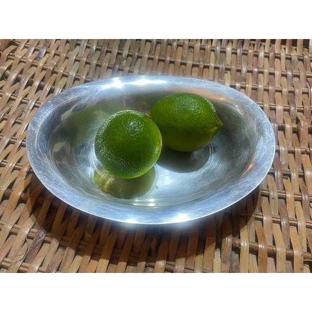 Vintage Dansk Silver-Plate Torun Dish by Vivianna Torun Bülow-Hübe For Sale - Image 10 of 10