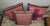 Folk Art Collection of 19Thc Basket Weave Ticking Pillows -3 For Sale - Image 3 of 10