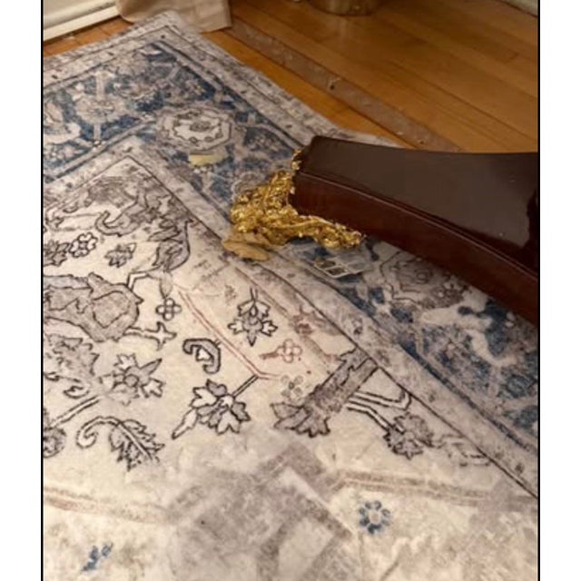 Kindel Furniture Attributed to Kindel Neoclassic Library Table Gilded Round Dining Table For Sale - Image 4 of 6