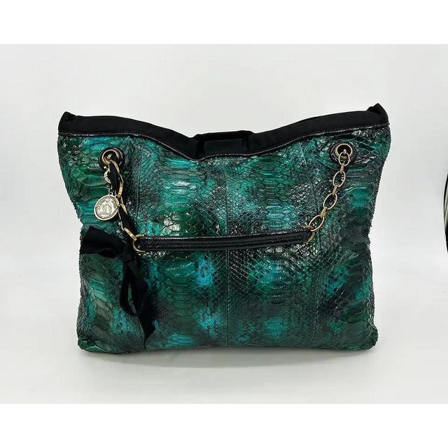 Lanvin Amalia Python Tote For Sale - Image 9 of 11