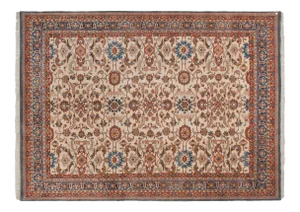 Vintage Indian Sultanabad Design Rug - 9'10" X 13'9"