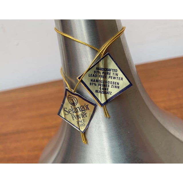 Vintage Metal Vase from Selangor Pewter For Sale - Image 15 of 18