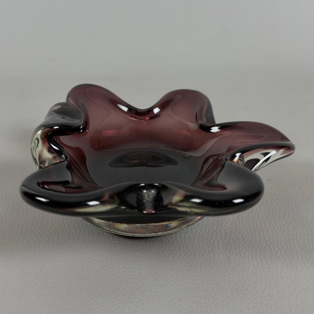 Modernist Bordeaux Murano Glass Centerpiece, 1970s For Sale - Image 10 of 10