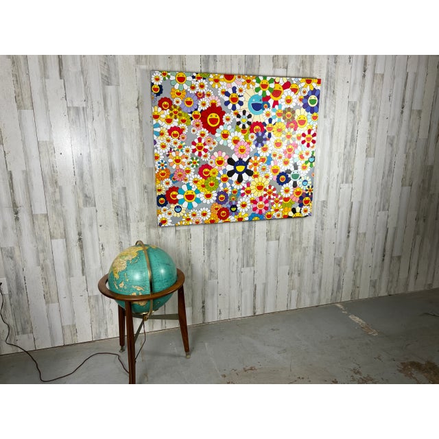 Oil on Canvas Painting in the Style of Takashi Murakami For Sale - Image 11 of 12