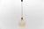 Large amber bubble glass ball ceiling lamp by helena tynell, germany 1960s height adjustable from about 50cm to 105cm....