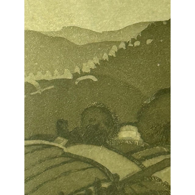 Metal Mid 20th Century Linda Plotkin (Wi b.1938-) Orig. Tonalist Etching 33/45 Signed, Titled "April Mt.", Framed For Sale - Image 7 of 9
