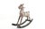 Folk Art Antique Carved and Painted Wooden Rocking Horse For Sale - Image 3 of 16