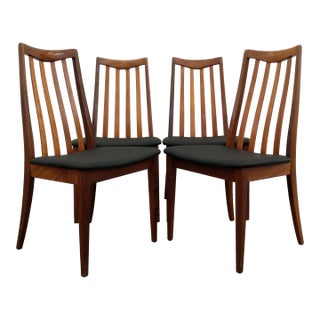 Set of 4 Vintage Mid Century Modern Dining Chairs by G Plan For Sale