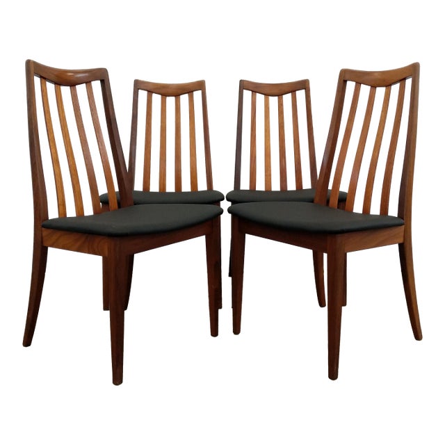 Set of 4 Vintage Mid Century Modern Dining Chairs by G Plan For Sale