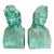 Verdigris Sculptural Replica Casts of Roman Flavian Figures - A Pair For Sale