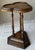 Mid 20th-Century Cricket-Style Trefoil Top Pedestal Base Accent Table For Sale - Image 12 of 18