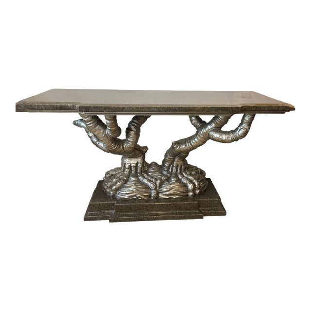 Mid Century Tree Form Console Table by Marge Carson For Sale