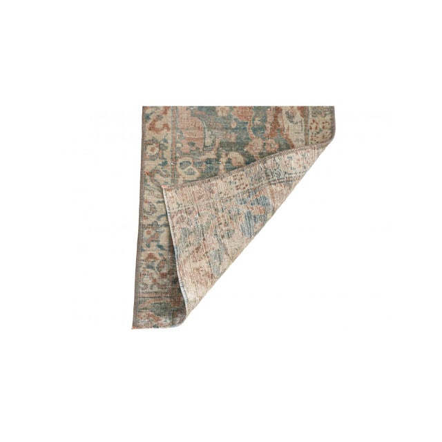 Mid-Century Modern Distressed Antique Rug Fragment - 1`2″ X 2`11″ For Sale - Image 3 of 3