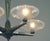 1920s or 30s 5-Light French Art Deco Bronze Patina Chandelier, Opalescent Shades For Sale - Image 4 of 6