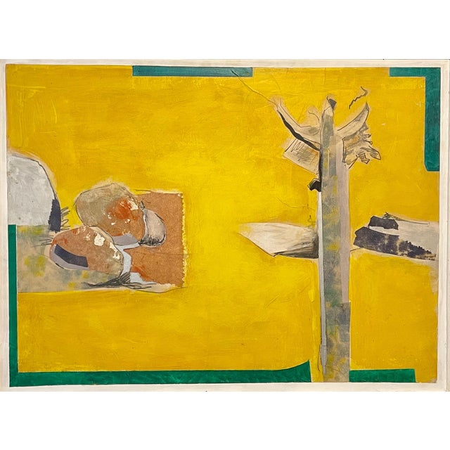 David Hare Summer Land, 1970 Acrylic or oil paint and collage on board Dimensions: 26 X 36 inches. Framed measuring 29 x...