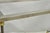 Vintage Directoire Maison Jansen Style Steel & Brass Marble Top Console Table For Sale - Image 18 of 18