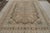 Handwoven in wool, this 8x11 antique Persian Yazd rug originating circa 1920-1930, with intricate rosette medallion and...