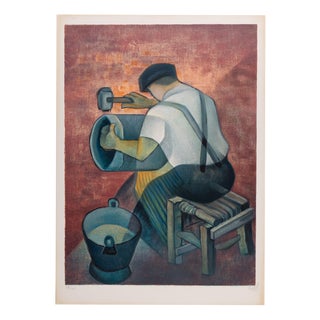 Louis Toffoli, Le Ferblantier, Lithograph For Sale