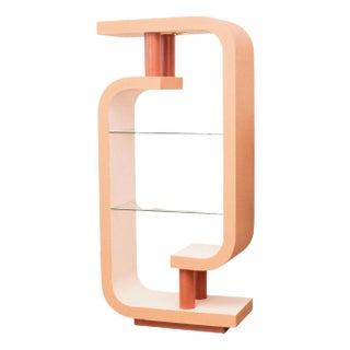 1980s Post Modern Shelf in Desert Color Block For Sale