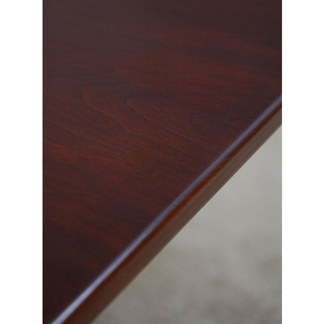 Wood Henkel Harris Cherry Double Pedestal Dining Table For Sale - Image 7 of 18