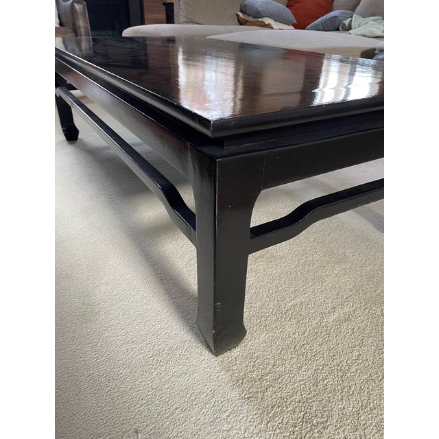 Asian 1990s Asian Black Coffee Table For Sale - Image 3 of 6