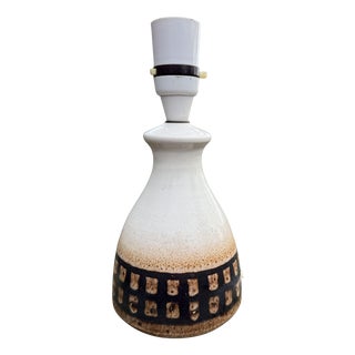 Vintage Table Lamp in Stoneware from Iden Rye Pottery, 1970s For Sale