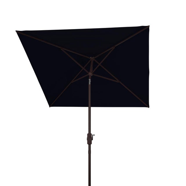 Spritely Home Wesler 7.5Ft Auto Tilt Square Market Umbrella, Navy For Sale - Image 4 of 5