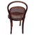 1900 - 1909 Vienna Secession Bent Oak & Cane Bistro Children's Chair Attributed to Thonet No.015 For Sale - Image 5 of 8