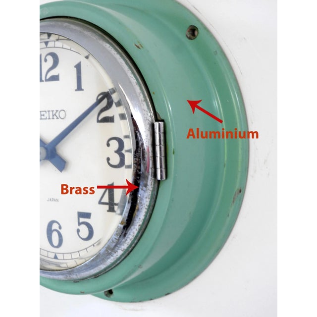 Vintage 1980 Maritime Seiko Wall Clock For Sale - Image 4 of 8