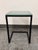 2010s Room & Board Parsons C-Shape Seafoam Glass Table For Sale - Image 5 of 12