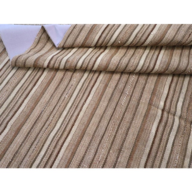 Taupe Galerie Shabab Collection Mid-20th Century Turkish Flatweave Kilim Accent Rug For Sale - Image 8 of 8
