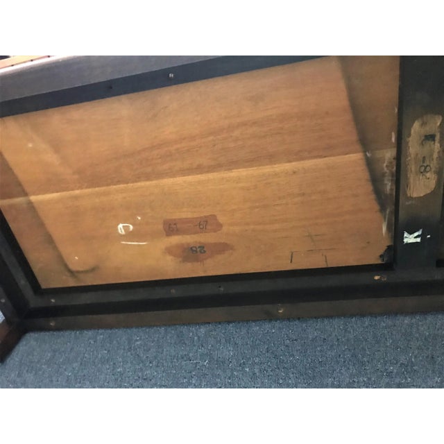 Vintage Mid Century Modern Half Cabinet With Side Platform and Cushion in the Style of Renzo Rutili For Sale - Image 4 of 13
