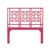 Coastal Palm Springs Platform Bed Queen, Hot Pink For Sale - Image 3 of 7