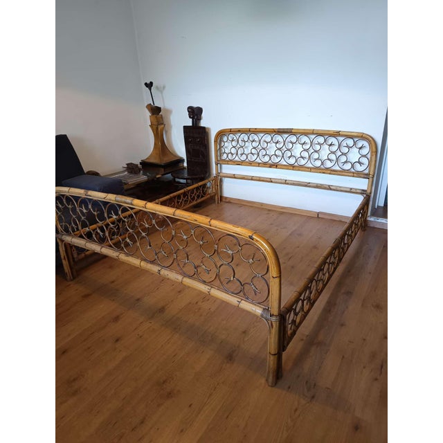 Mid-Century Bamboo Bed, 1960s For Sale - Image 11 of 11