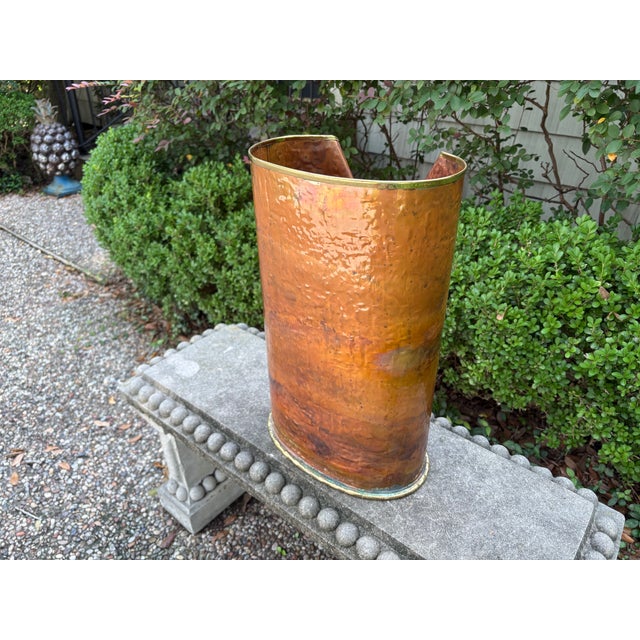 1960s Italian Modern Mixed Metals Umbrella Stand For Sale - Image 12 of 13