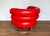 Vintage Red Leather Lounge Chair by Eileen Gray, 1980s For Sale - Image 9 of 18