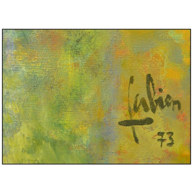 Realism 1970s A Quiet Evening, Louis Fabien For Sale - Image 3 of 5