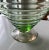 1940s Watermelon Glass Ribbed Fruit Bowl For Sale In Houston - Image 6 of 11