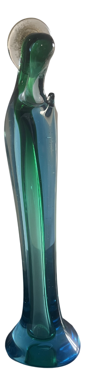 Virgin Mary in Murano Crystal from Seguso, 1950s
