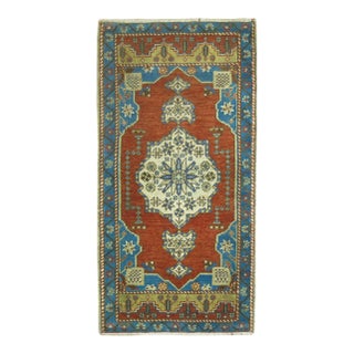 Early 20th Century Zabihi Collection Turkish Small Rug - 1'9" x 3'3" For Sale